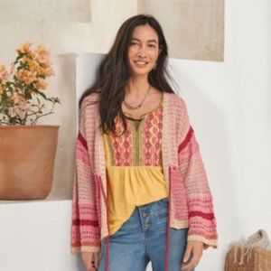 Sundance Free in Spirit Pink Cardigan szXS